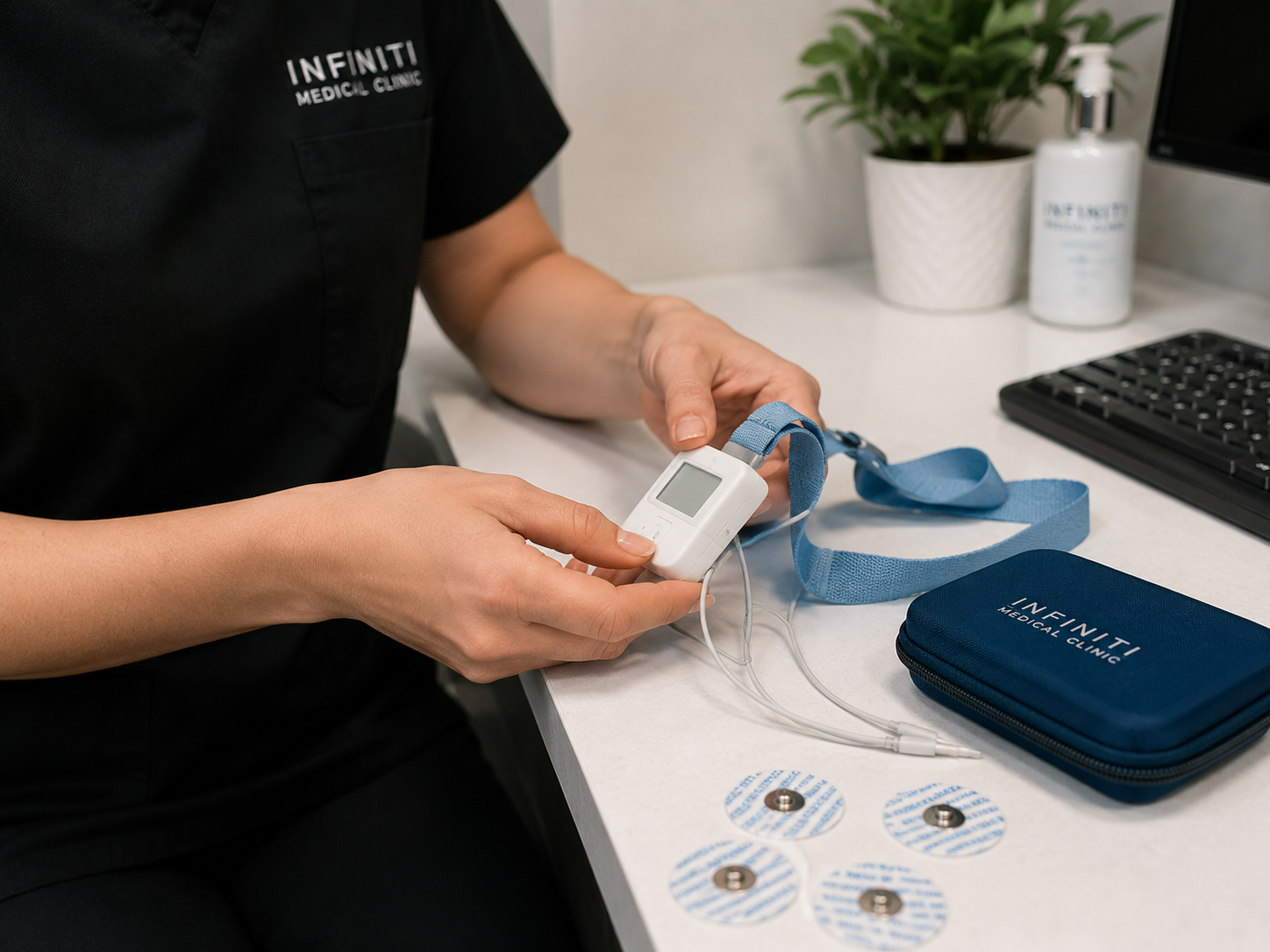 Holter monitor device for heart rhythm monitoring in NW Calgary