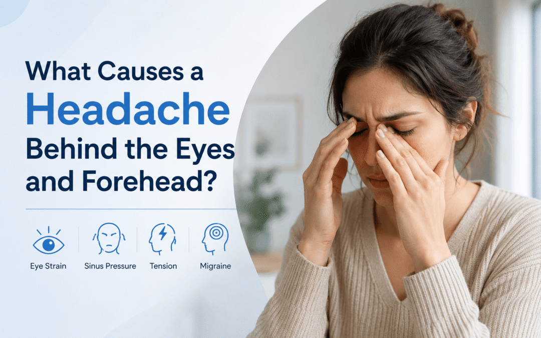 headache behind the eyes and forehead