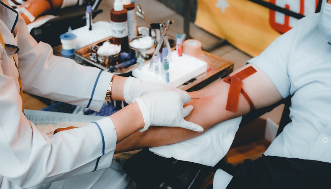Therapeutic phlebotomy blood draw at Infiniti Medical Clinic in NW Calgary